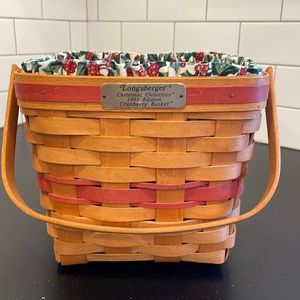 Longaberger 1995 Cranberry Basket